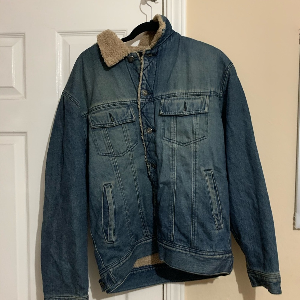 Oversized jean jacket
